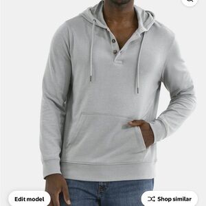 George Men's Beige Hoodie L